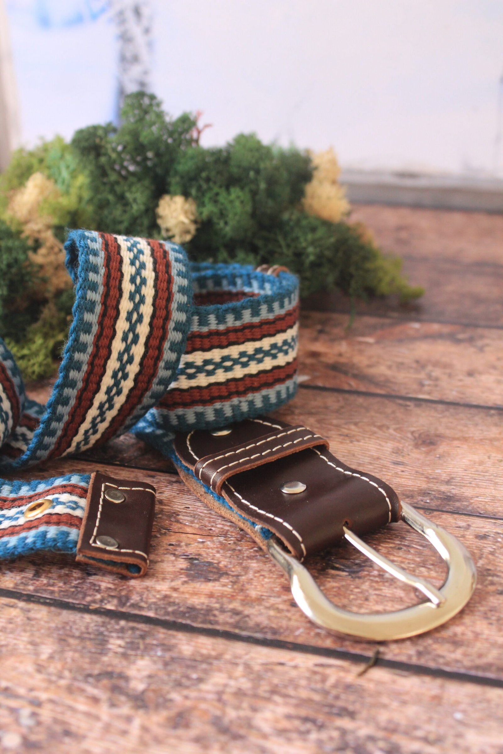 Ceinture tissé bleu renfort – Image 3