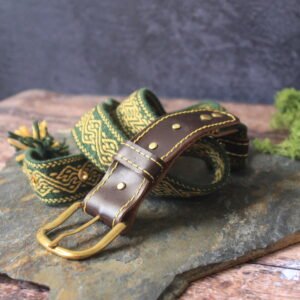 Ceinture tissé vert