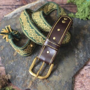 Ceinture tissé vert
