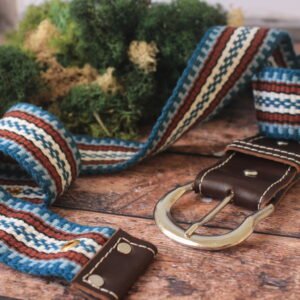 Ceinture tissé bleu renfort