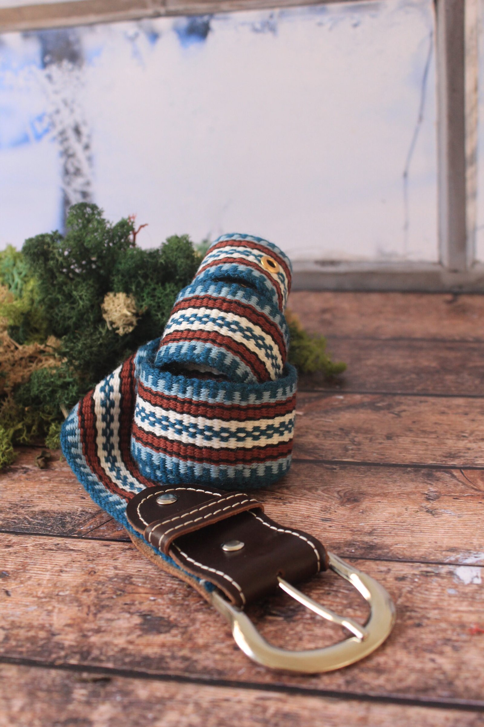 Ceinture tissé bleu renfort – Image 4