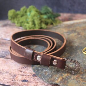 Ceinture fine largeur Boucle argent